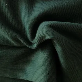 Rib Knit- Dark Green, Pre-Cut 35"