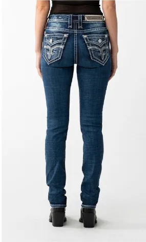 Rock Revival Straight Jeans Sepia