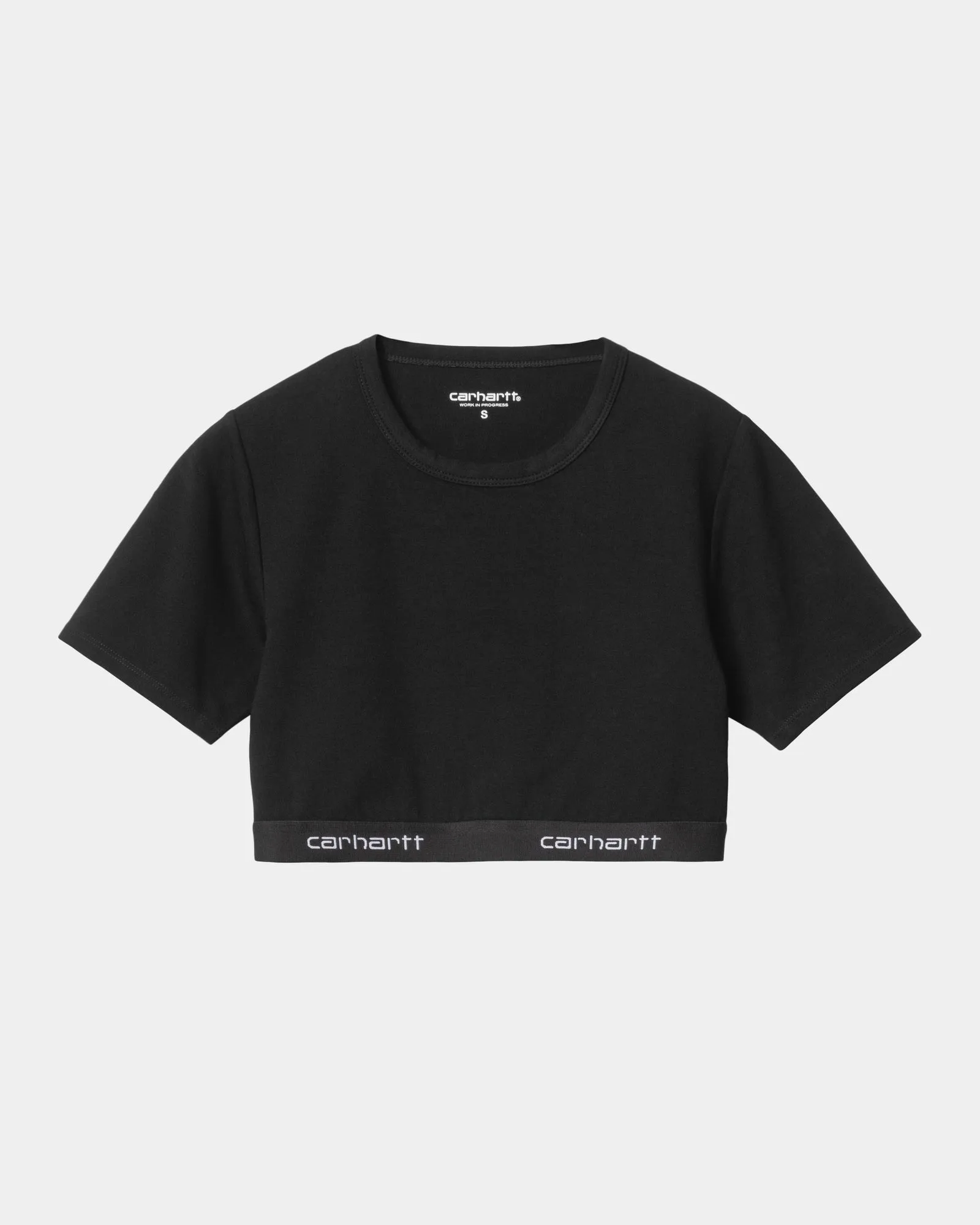 Script Crop Top | Black