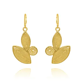 SEEDEL GOLD MEDIUM EARRINGS FILIGREE