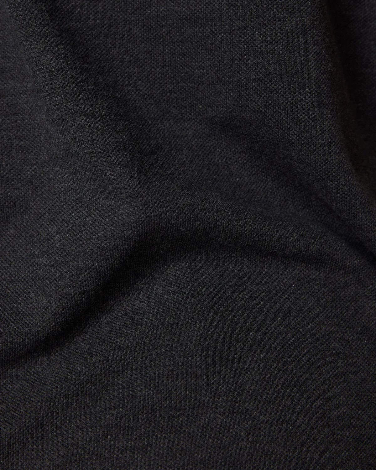 Signature Button Polo T-Shirt - Dark Grey