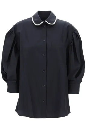 SIMONE ROCHA puff sleeve shirt with embellishment