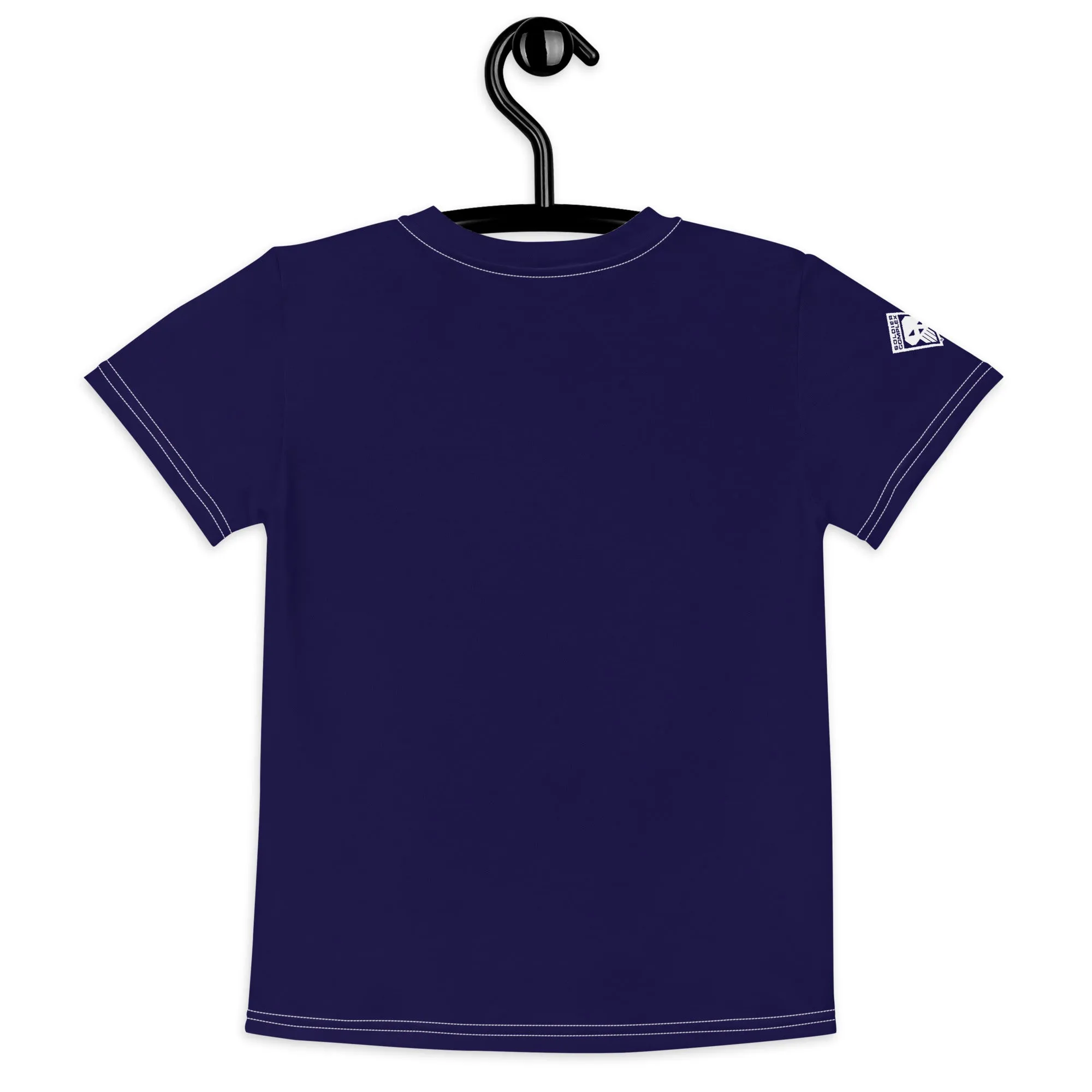 Sporty Style: Boy's Short Sleeve Classic Judo Rash Guard - Midnight Blue