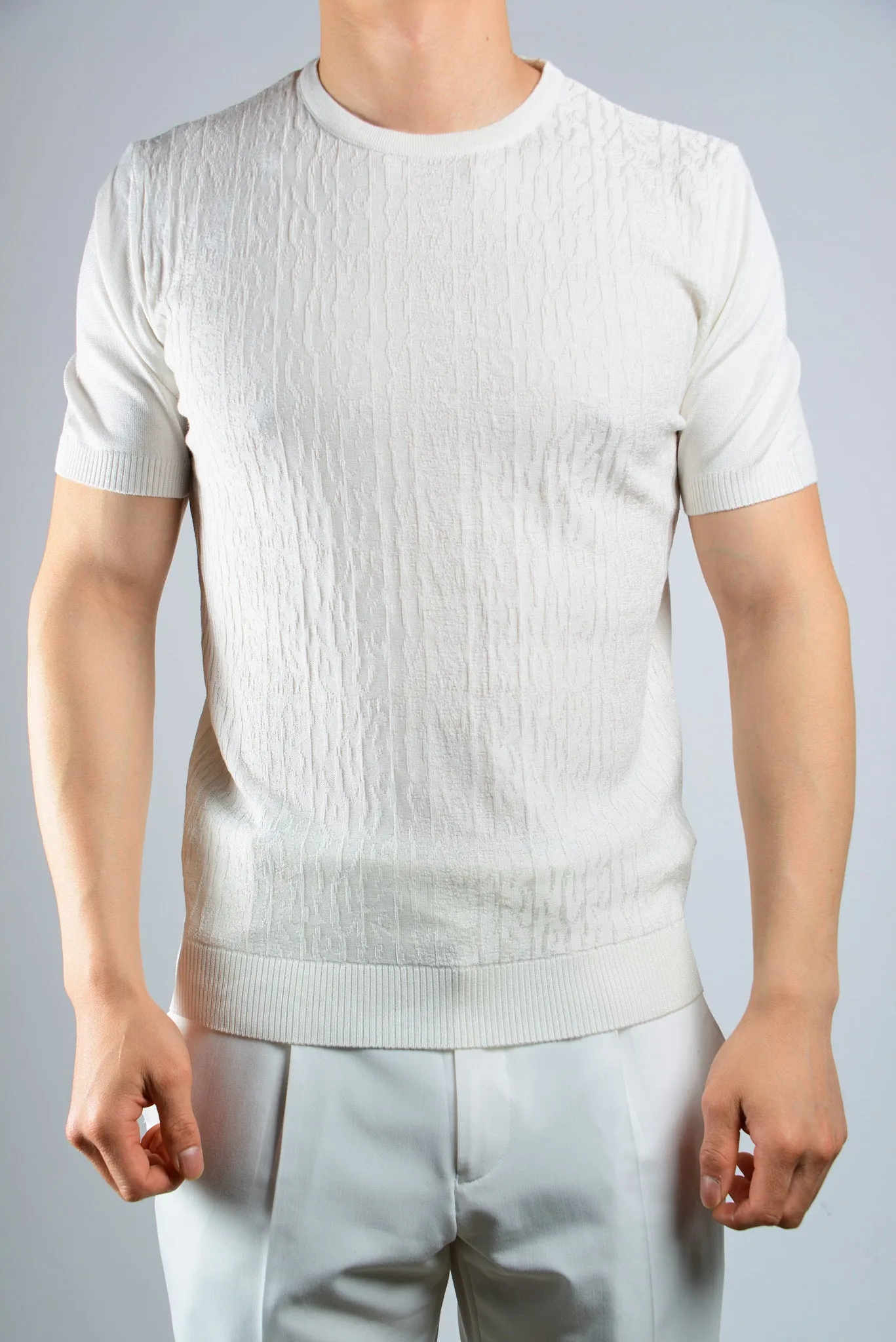 S/S Textured Crew Shirt