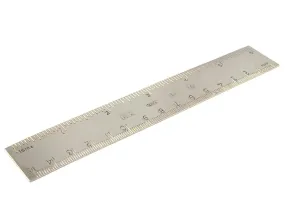 Sterling Silver 15cm Feature Hallmark Ruler, Hand Engraved Personalised