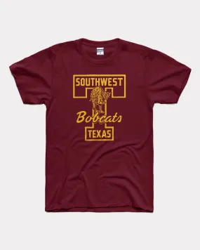 Texas State Bobcats Southwest Maroon T-Shirt