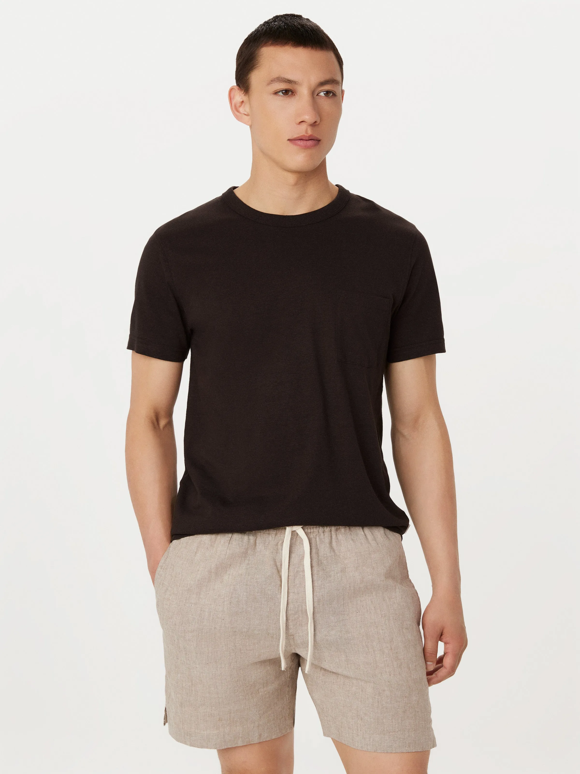 The Slim Hemp T-Shirt in Dark Chocolate