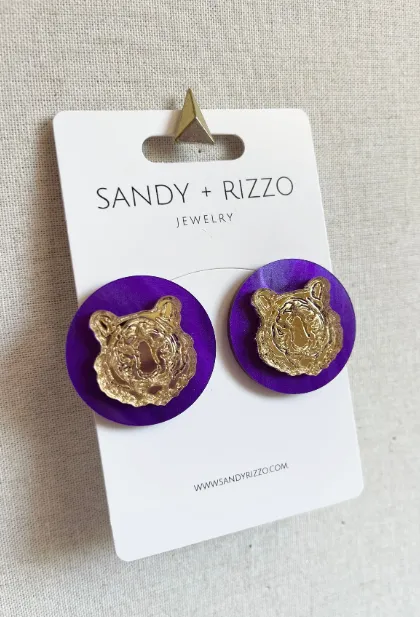 Tiger Pride Statement Studs