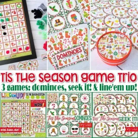 Tis the Season GAME TRIO PRINTABLE