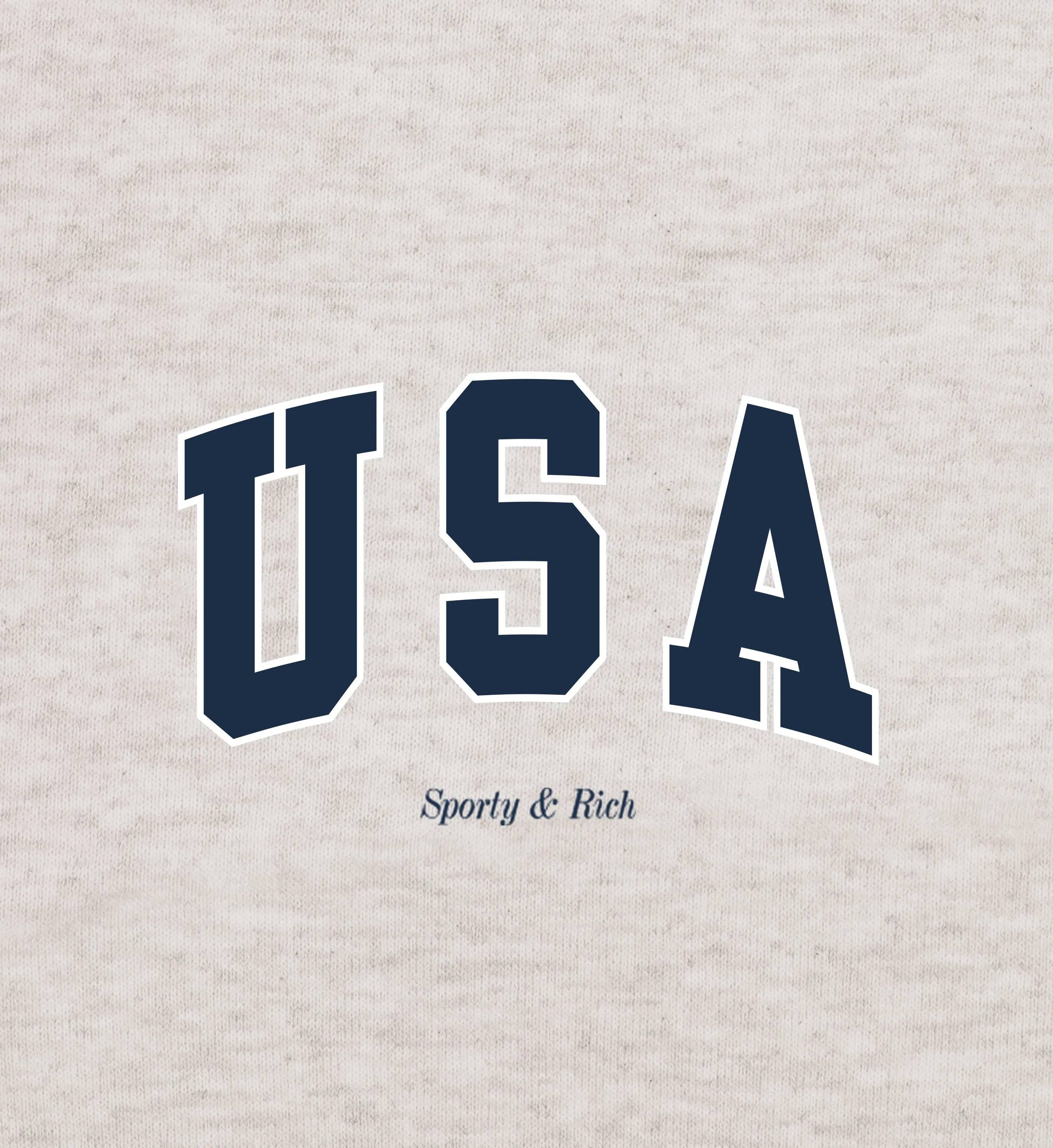 USA T-Shirt - Heather Gray/Navy/ White