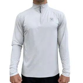 UV Long Sleeve ZIP Tech Top - Silver