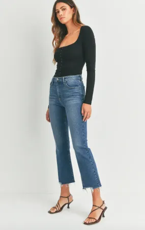 Vintage Cropped Flare | Dark Fall Wash