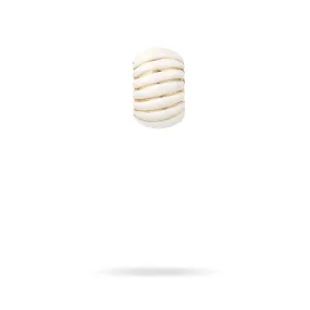 White Ceramic Wave Big Bead