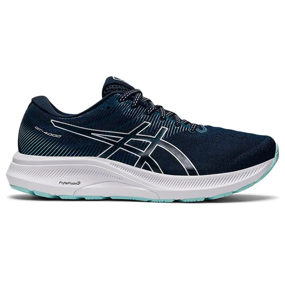 Women's Asics GT-4000 3, French Blue/Pure Silver, 8 B Medium