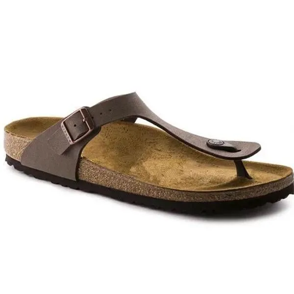 Women's Casual Buckle Flat Beach Flip Flops 37727209C