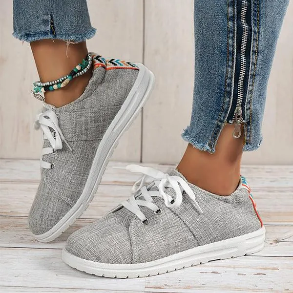 Women's Casual Shallow Candy Color Canvas Shoes 68642002S